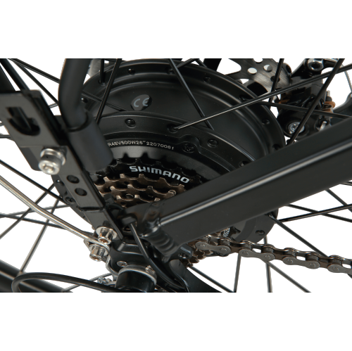 SOLEIL 500W Electric City Bike | Lightweight Ebike | Step-through Frame | Elegant Design - Black