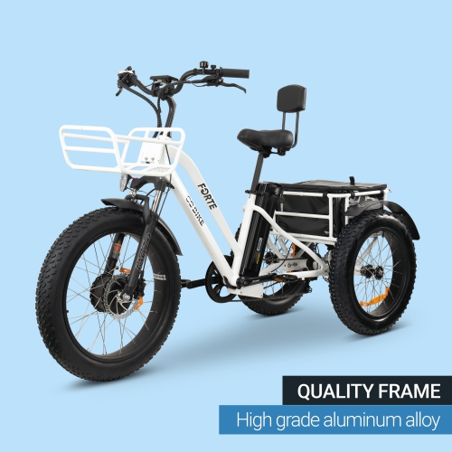 FORTE-MAX EBike | 750W Electric Tricycle - White