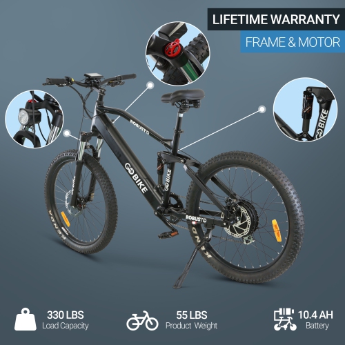 ROBUSTO EBike | 750W Electric Mountain Bike - Black