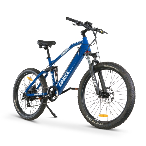 GOBIKE Robusto Ebike 750W Electric Mountain Bike Up to 55Km Battery Range 42Km h Top Speed In Blue