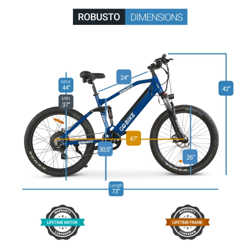 ROBUSTO EBike | 750W Electric Mountain Bike - Blue