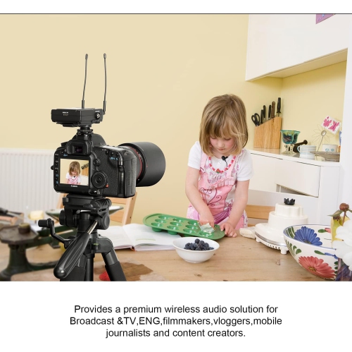 Saramonic UWMIC9SKIT1 Camera-Mount Wireless Omni Lavalier Microphone System