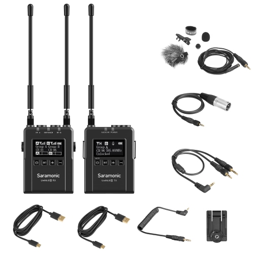 Saramonic UWMIC9SKIT1 Camera-Mount Wireless Omni Lavalier Microphone System