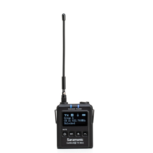 Saramonic UWMIC9SKIT1MINI UHF LAV Mic System with Dual Cam-Mount Micro Receiver and Micro Transmitter