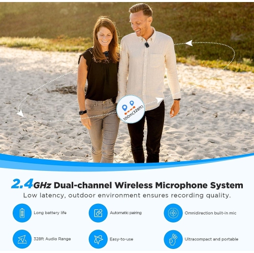 Saramonic BLINK500-PROX-Q20 2.4GHz Dual Channel Wireless Microphone System