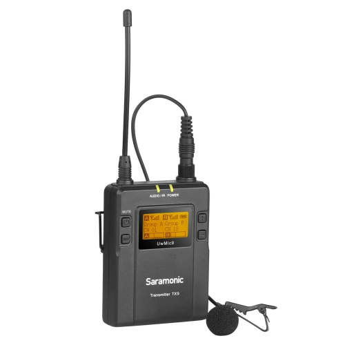 Saramonic UWMIC9-TX9V2 96-Channel Digital UHF Wireless Bodypack Transmitter with Lavalier Mic