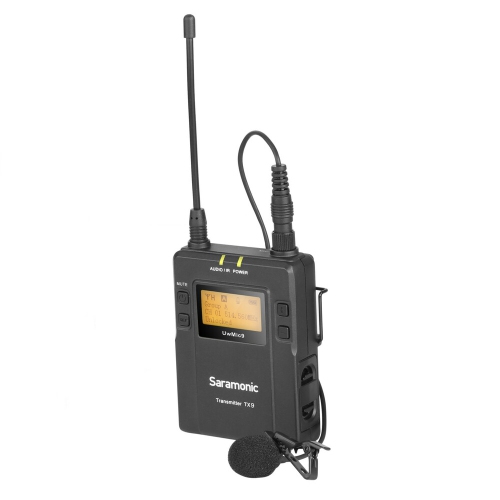 Saramonic UWMIC9-TX9V2 96-Channel Digital UHF Wireless Bodypack Transmitter with Lavalier Mic