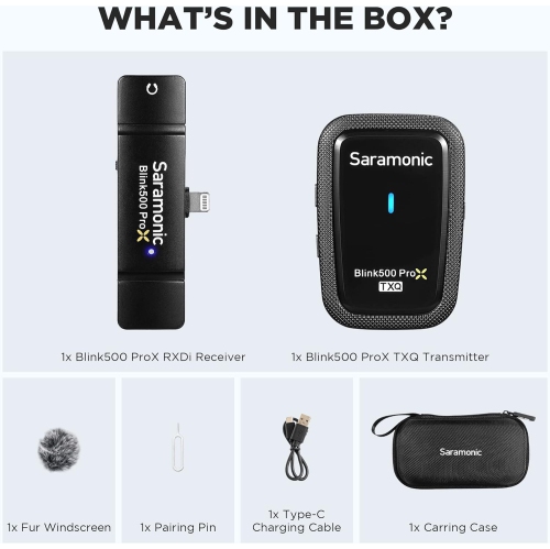 Saramonic BLINK500-PROX-Q3 2.4GHz Dual Channel Wireless Microphone System