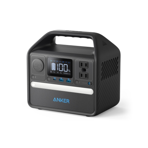 Anker PowerHouse 521 - 256Wh | 200W with LiFePO4 Battery; High Speed  charging using in ourdoor acitivities- Black