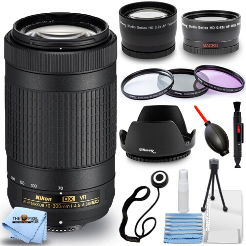 Nikon AF-P DX NIKKOR 70-300mm f/4.5-6.3G ED VR Lens White Box