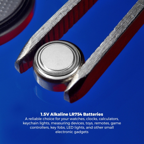 MEDca AG5 LR754 Batteries - 30 Count Pack - 1.5V Alkaline 754 LR48 193 Battery Button Coin Cell Batteries for Hearing Aids and Hearing Amplifiers