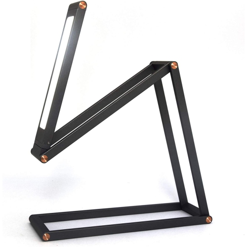 BAZZ T19175DG Foldable Integrated LED Wireless Table Lamp Dark Gray 8.5 in