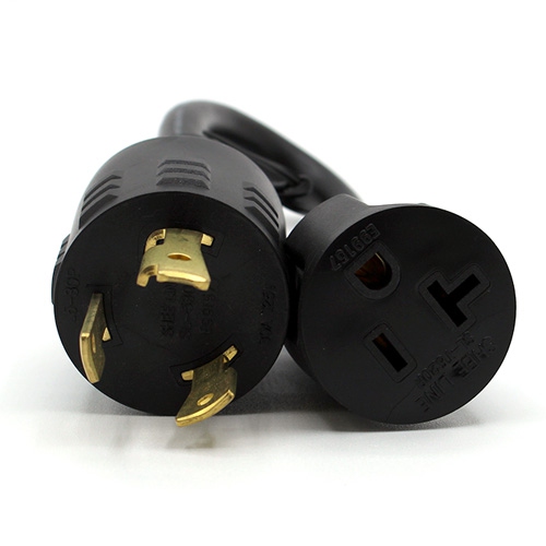 LexTec 1 ft L5-30P to 5-20R power cable – 12AWG SJT