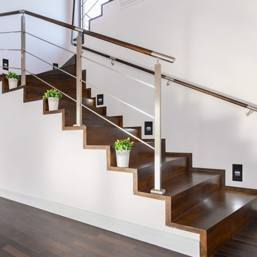 BAZZ STRL2BK Integrated LED Step Deck Light - Black