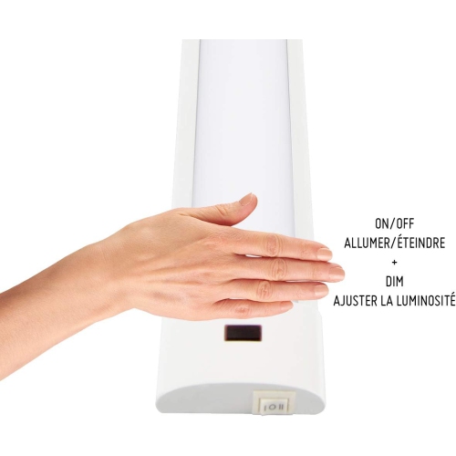 BAZZ U19MTK12W 12 inch Selectable Motion Sensor Integrated LED Under Cabinet Light , White