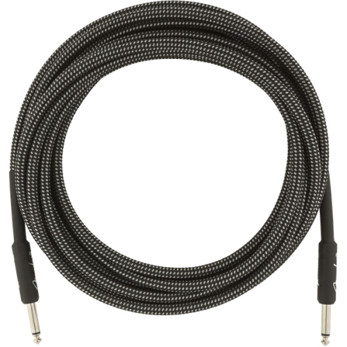 Image 1 de 3.. Câble d'instrument série Professional de Fender - droit/droit 18,6 pi tweed gris