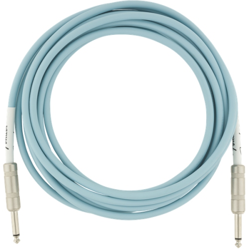 Image 1 de 3.. Câble pour instrument série Original de Fender - droit/droit 15 pi Daphne bleu