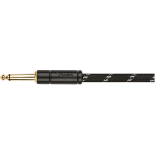 Fender Deluxe Coil Cable - 30' Black Tweed