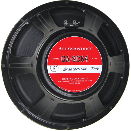 Eminence GA-SC64 Alessandro Signature Guitar Speaker - 12