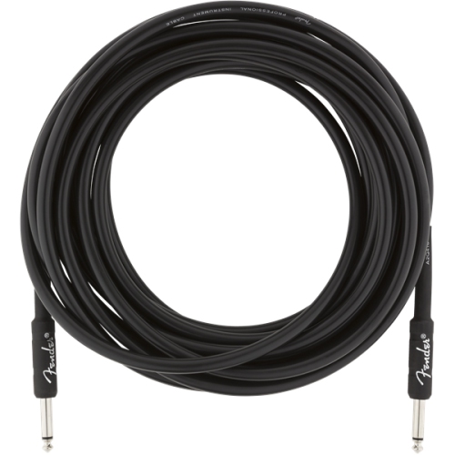 Fender Professional Series Instrument Cable - Straight / Straight 25' Black