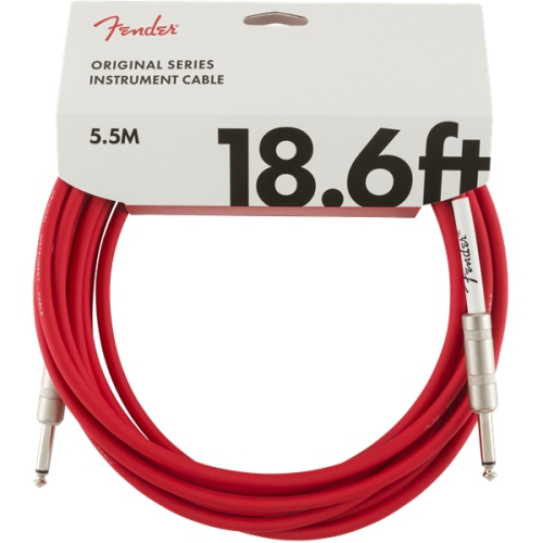 Fender Original Series Instrument Cable - Straight / Straight 18.6' Fiesta Red