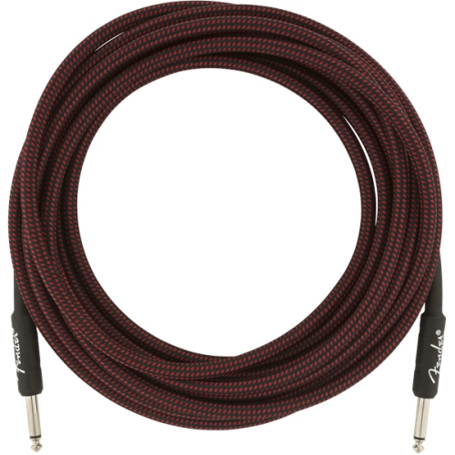 Fender Professional Series Instrument Cable - Straight / Straight 18.6' Red Tweed
