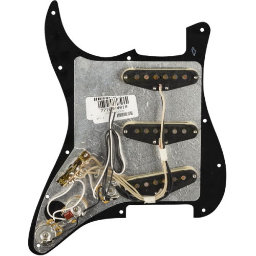 Plaque de protection précâblée Stratocaster SSS Original '57/'62 de Fender - Noir