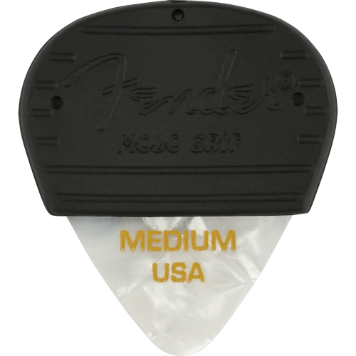 FENDER  Mojo Pick Grip With Celluloid Pick - Medium Moto 3 Pack In White