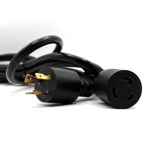 LexTec 10 ft L5-20P to L5-20R power cable – 12AWG SJT