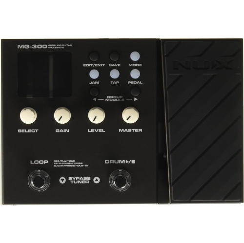 NUX MG-300 Multi Effects Pedal TSAC-HD Pre-Effects,Amp Modeling  algorithm,CORE-IMAGE Post-Effects,IR,56 drum beats,60 seconds Phrase Loop