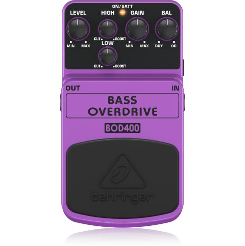 Behringer BOD400 Authentic Tube-Sound Overdrive Effects Pedal