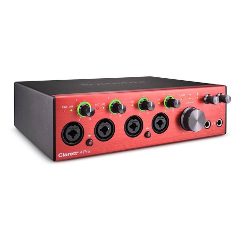 Focusrite Clarett+ 4Pre 18-In/8-Out USB Audio Interface