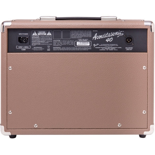 Amplificateur combiné à 40 2 canaux Acoustaasonic de Fender - Brun et blé
