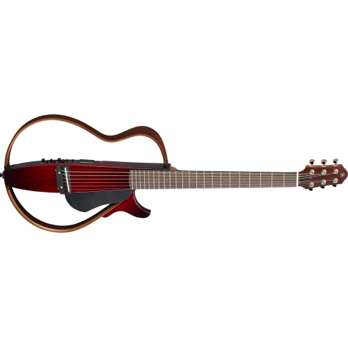 Guitare silencieuse SLG200S de Yamaha avec cordes en acier - Crimson Red Burst