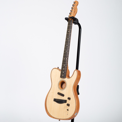 Fender American Acoustasonic Telecaster - Ebony Natural | Best Buy