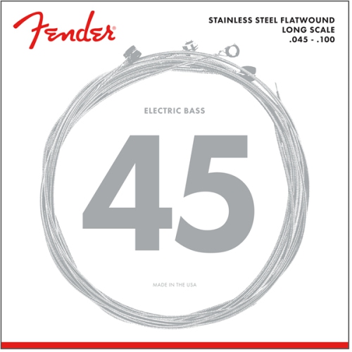 Fender 9050 Stainless Flatwound Bass Strings - Long 45-100