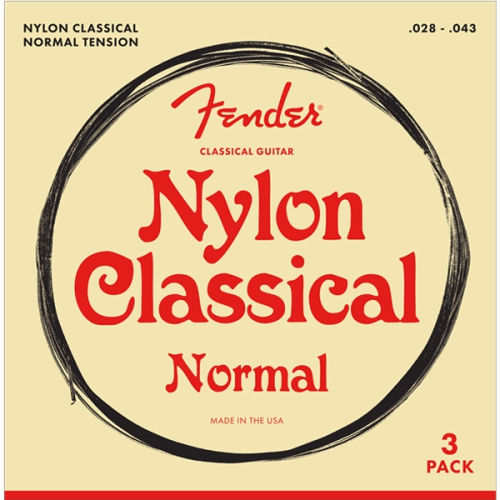 Fender 100 Classical Nylon Acoustic Guitar Strings Tie End 28 43