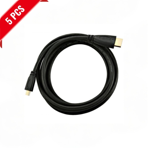 V-MAX  [5 Pack] 1.8M Micro HDMI to HDMI Cable - High-Definition Connectivity for Devices
