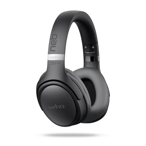 VEHO  Zb-4 Neb Bluetooth Wireless Headphones - Black/grey