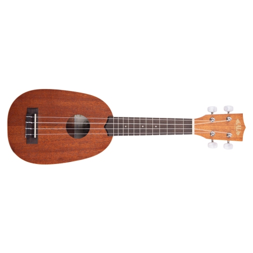 KALA  Pineapple Shaped Soprano Ukulele In Mahogany