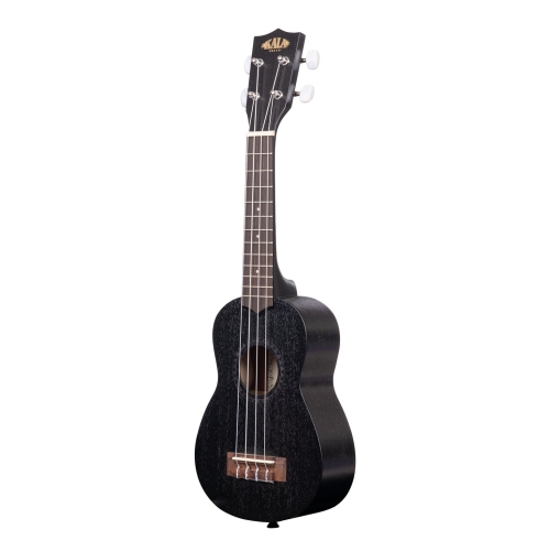 Kala Satin Mahogany Soprano Ukulele - Black