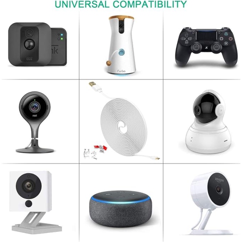 [8 Pack] Multi-Color Flat Micro USB Cable Pack 1.5M