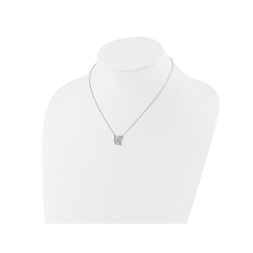 Sterling Silver LOVE Heart Necklace with Chain