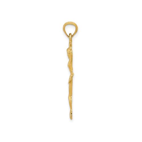 14K Yellow Gold Ballerina Charm Pendant