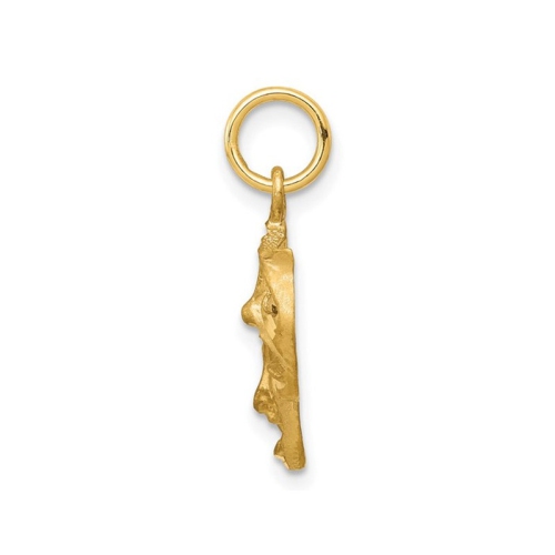 10K Yellow Gold Comedy Tragedy Charm Pendant