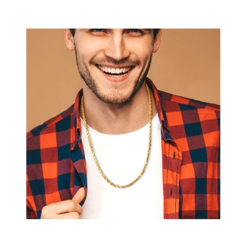 10K Yellow Gold Rope Chain Necklace