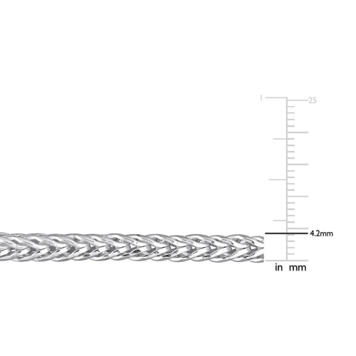 Foxtail Chain Bracelet in Sterling Silver