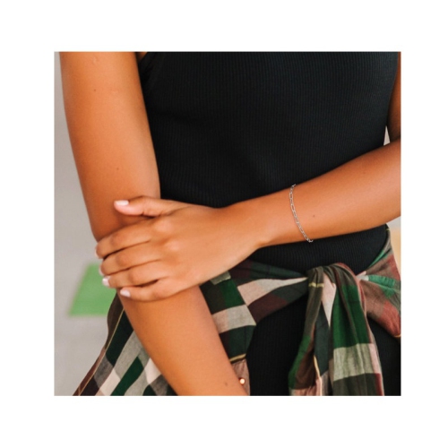 Fancy Paperclip Chain Bracelet in Sterling Silver