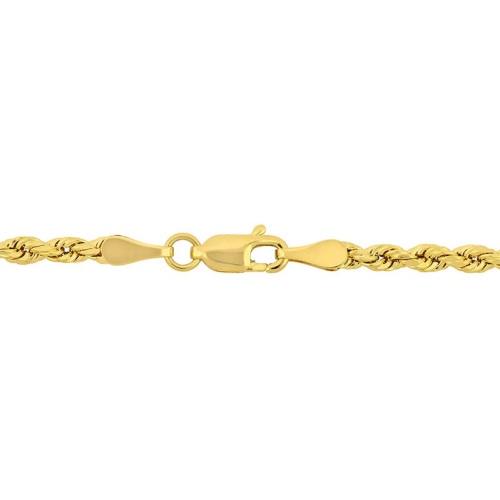 Rope Chain Bracelet in 14K Yellow Gold
