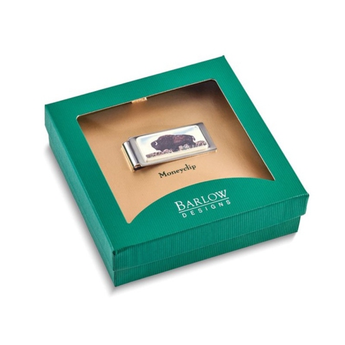 Mens Buffalo Hinged Money Clip